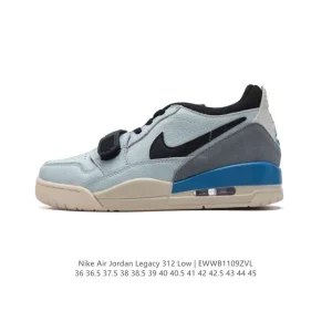 Jordan Legacy 312 Low Men's Basketball Shoes Black White