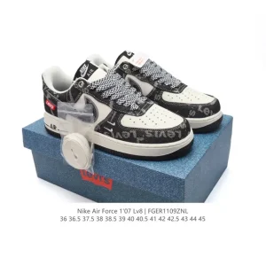 Nike Air Force 1 Low XZ6188 White Leather Sneakers with Air Cushion