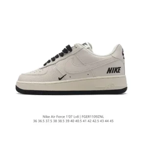 Nike Air Force 1 Low XZ6188 White Leather Casual Sneakers