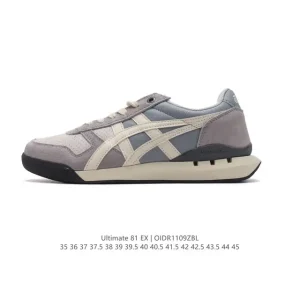 ASICS Onitsuka Tiger Ultimate 81 Unisex Vintage Leather Running Shoes