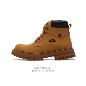 CAT Men's Retro Work Style High-Top Boots Lightweight Comfortable Casual Shoes