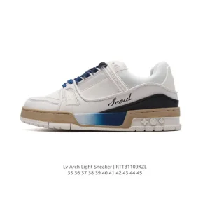 Louis Vuitton Trainer Sneaker Low Fashion Thick Sole Leather Shoes