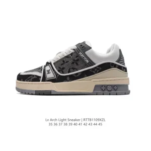 Louis Vuitton Trainer Sneaker Low Canvas Fashion Shoes