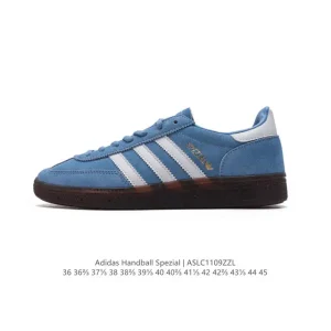 Adidas Handball Spezial Low-Top Leather Sneakers Vintage Style