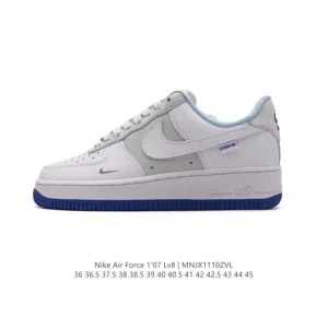 Nike Air Force 1 Low FB1844 White Leather Sneakers for Men and Women