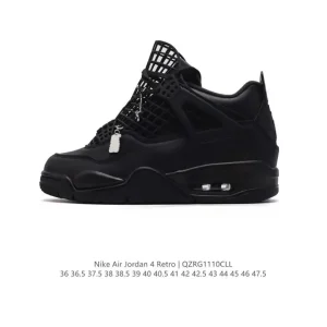 Jordan Air 4 Retro OG Black Cement Men's Basketball Shoes