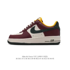 Nike Air Force 1 '07 Low White Leather Sneakers