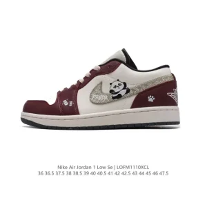 Jordan Air Low Panda Retro Low Top Basketball Shoes