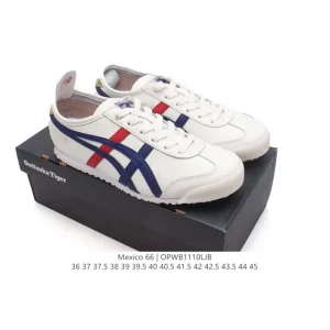 ASICS Onitsuka Tiger Mexico 66 Classic Retro Leather Sneakers