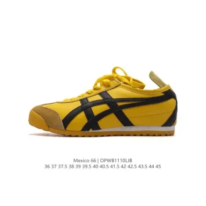 ASICS Onitsuka Tiger Mexico 66 Classic Vintage Leather Sneakers