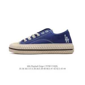 MLB Playball Origin Mule Cookie Sole Canvas Slip On Shoes