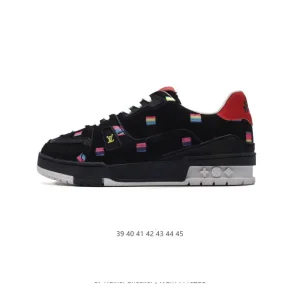 Louis Vuitton Trainer Sneaker Low Canvas Fashion Shoes