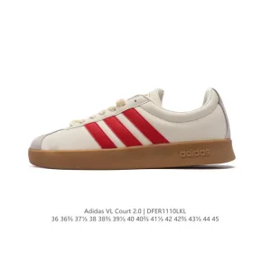 Adidas VL Court 2.0 Shoes Classic T-Shape Toe Sneakers