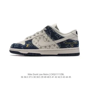 Nike Dunk Low Retro Vintage Leather Skate Shoes