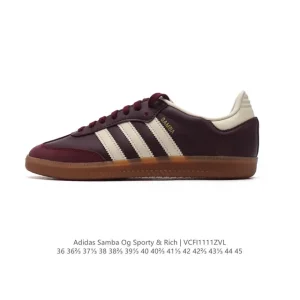 Adidas Samba OG Sporty & Rich Collaboration Leather Sneakers