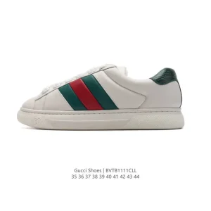 Gucci Rhyton Platform Leather Sneaker White Thick Sole Men Women 2024