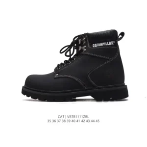 CAT Men's & Women's Classic Leather High-Top Boots with Thick Sole