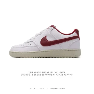 Nike Court Vision Low Retro Leather Basketball Sneakers for Men and Women