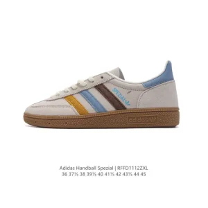Adidas Handball Spezial Low-Top Leather Sneakers Classic Three Stripes Vintage Style