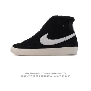 Nike Blazer Mid Vintage Suede Winter Fleece Lined High Top Sneakers