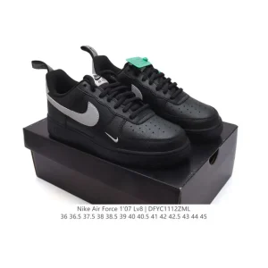 Nike Air Force 1 Low DX8967 Classic White Leather Sneakers with Bubble Sole