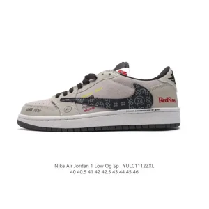 Jordan Air 1 Low OG SP Military Blue Reverse Swoosh Sneakers
