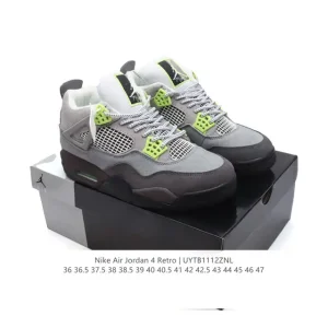 Nike Air Jordan 4 Retro OG Black Cement Men's Basketball Shoes