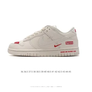 Nike Dunk Low Retro Vintage Basketball Leather Sneakers for Men and Women