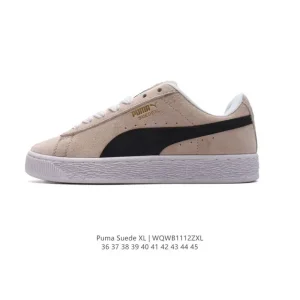PUMA Suede XL Low Top Retro White Platform Sneakers for Men and Women