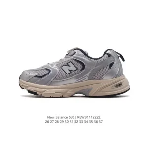 New Balance 530 Kids Vintage Running Shoes with Cushioning Support