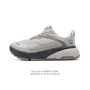 Fila Fusion Men's Chunky Dad Sneakers White Leather Casual Shoes