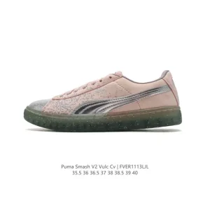 Puma Smash V2 Vulc Cv Retro Tennis Style Platform Sneakers for Women