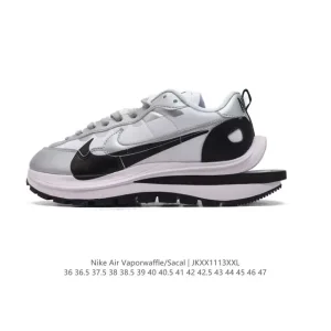Nike Sacai Vaporwaffle 3.0 Black White Chunky Sole Sneakers