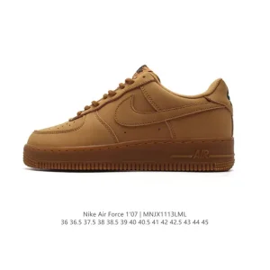 Nike Air Force 1 07 Low AA4061 White Leather Casual Sneakers for Men and Women