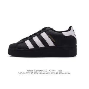 Adidas Originals Superstar XLG Platform Shell Toe Leather Sneakers