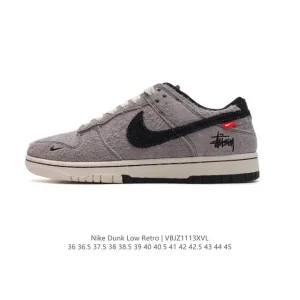 Nike SB Dunk Low Pro Vintage Leather Skate Shoes for Men and Women