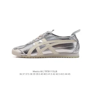 ASICS Onitsuka Tiger Mexico 66 Classic Retro Leather Sneakers for Men and Women