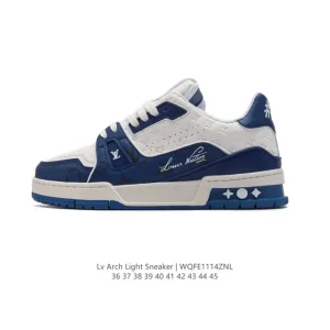 Louis Vuitton Arch Light Sneakers Leather Mesh Vintage Running Shoes