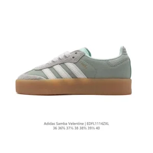Adidas Samba Valentine Unisex Retro Leather Sneakers for Men and Women
