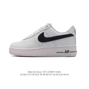 Nike Air Force 1 '07 Low HF2898 Leather Sneakers with Air Cushion