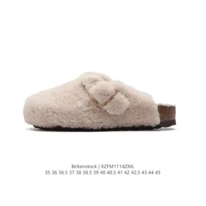 Birkenstock Boston VL Fur Lined Winter Clog with Cork Footbed