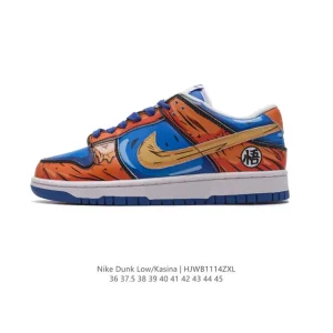 Nike Dunk Low Kasina Dragon Ball Vegeta Custom SB Skateboarding Shoes