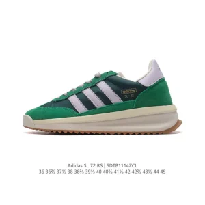 Adidas SL 72 Shoes Classic Retro Low-Top Sneakers with Leather Upper