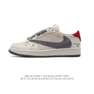 Jordan Military Blue Low AJ1 Retro Reverse Swoosh Basketball Shoes