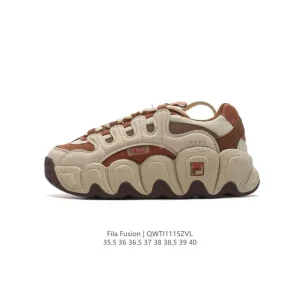 Fila Fusion Women's Chunky Sole Platform Sneakers White Street Style