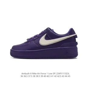Ambush x Nike Air Force 1 Low DV3464-104 White Leather Sneakers