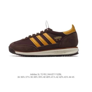 Adidas SL 72 Shoes Classic Retro Low-Top Sneakers with Leather Upper