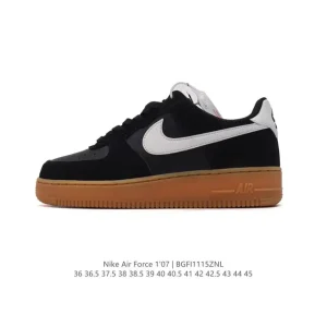 Nike Air Force 1 Low 07 Honeycomb Sole Vintage Leather Sneakers