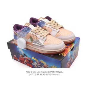 Nike Dunk Low Kasina Dragon Ball Vegeta Custom SB Skateboarding Shoes