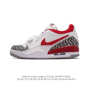 Jordan Legacy 312 Low Men's Basketball Shoes Classic Leather Sneakers